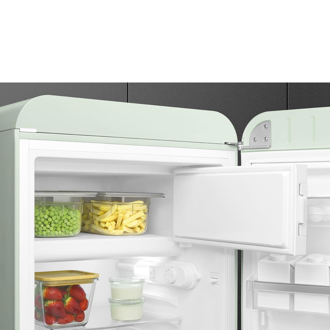 Smeg Fab10 Pastel Yeşil Retro Mini Buzdolabı Sağ Menteşe