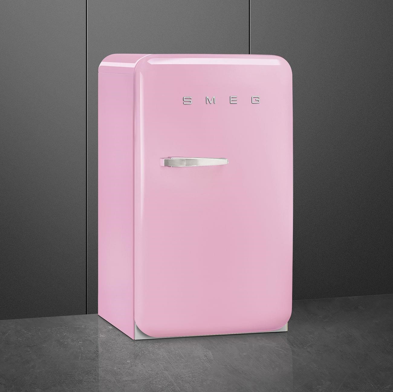 Smeg Fab10 Pembe Retro Mini Buzdolabı  Sağ Menteşe