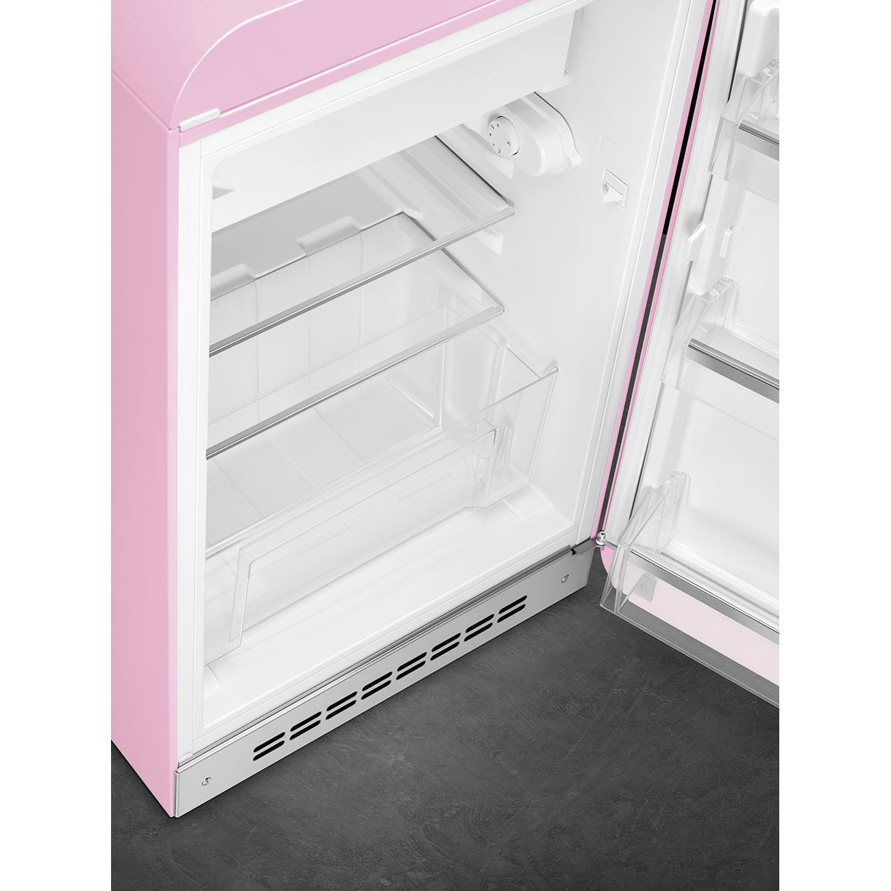 Smeg Fab10 Pembe Retro Mini Buzdolabı  Sağ Menteşe
