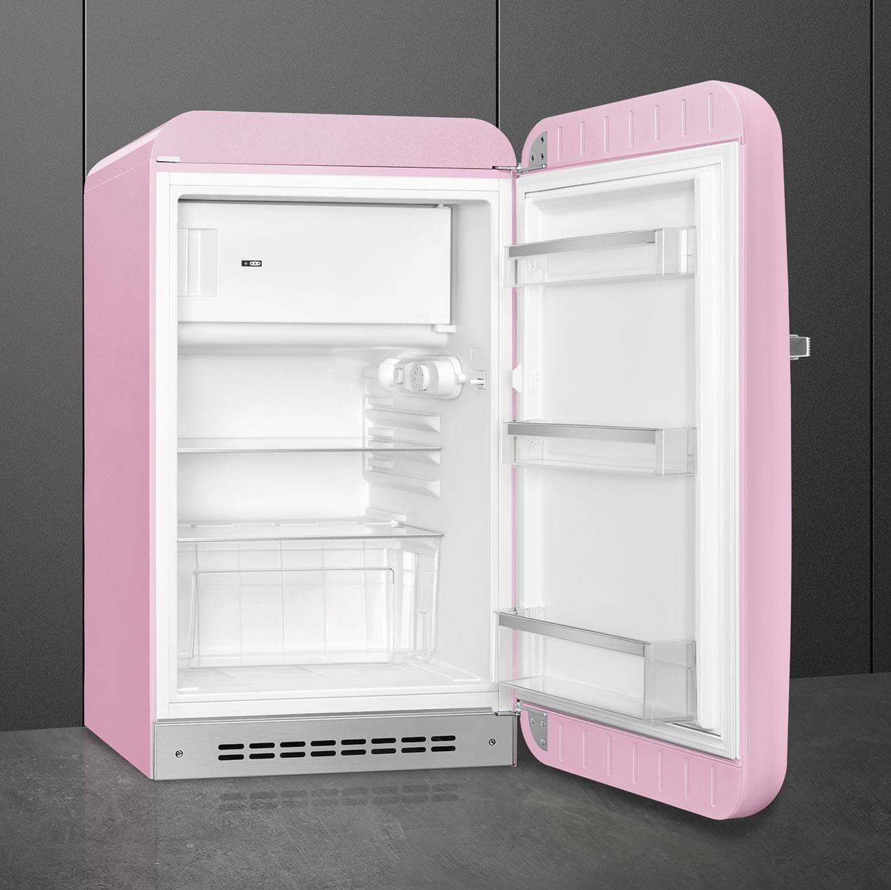 Smeg Fab10 Pembe Retro Mini Buzdolabı  Sağ Menteşe