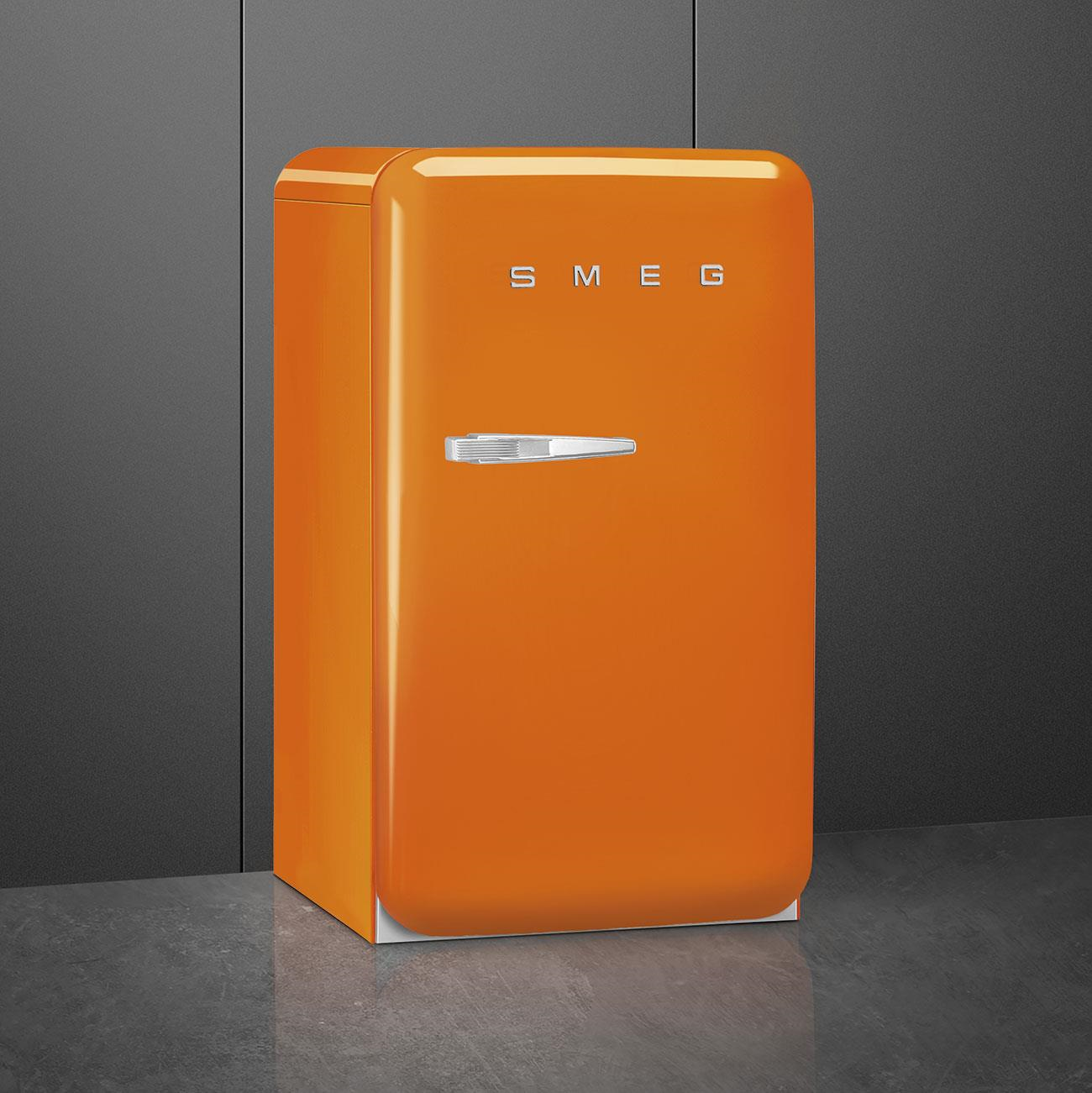 Smeg Fab10 Turuncu Retro Mini Buzdolabı Sağ Menteşe