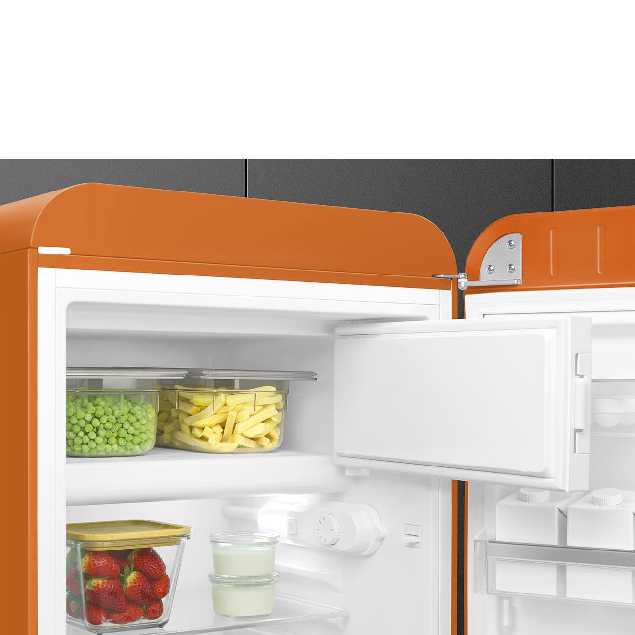 Smeg Fab10 Turuncu Retro Mini Buzdolabı Sağ Menteşe