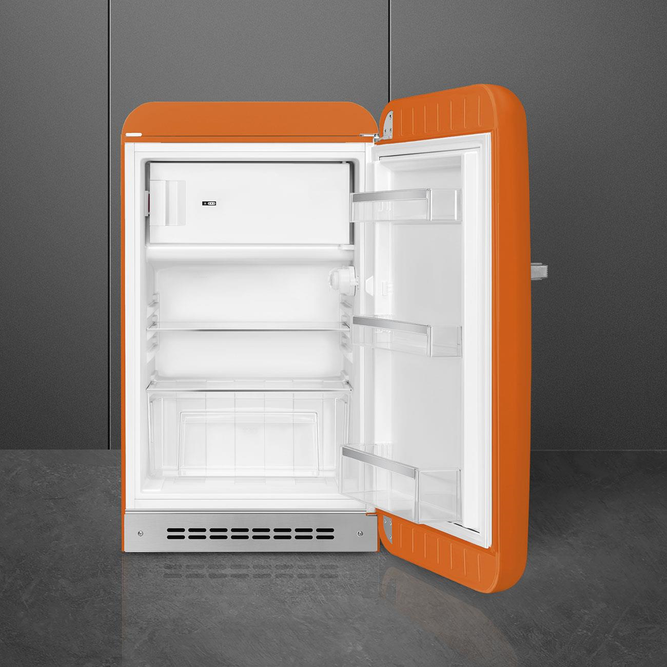 Smeg Fab10 Turuncu Retro Mini Buzdolabı Sağ Menteşe