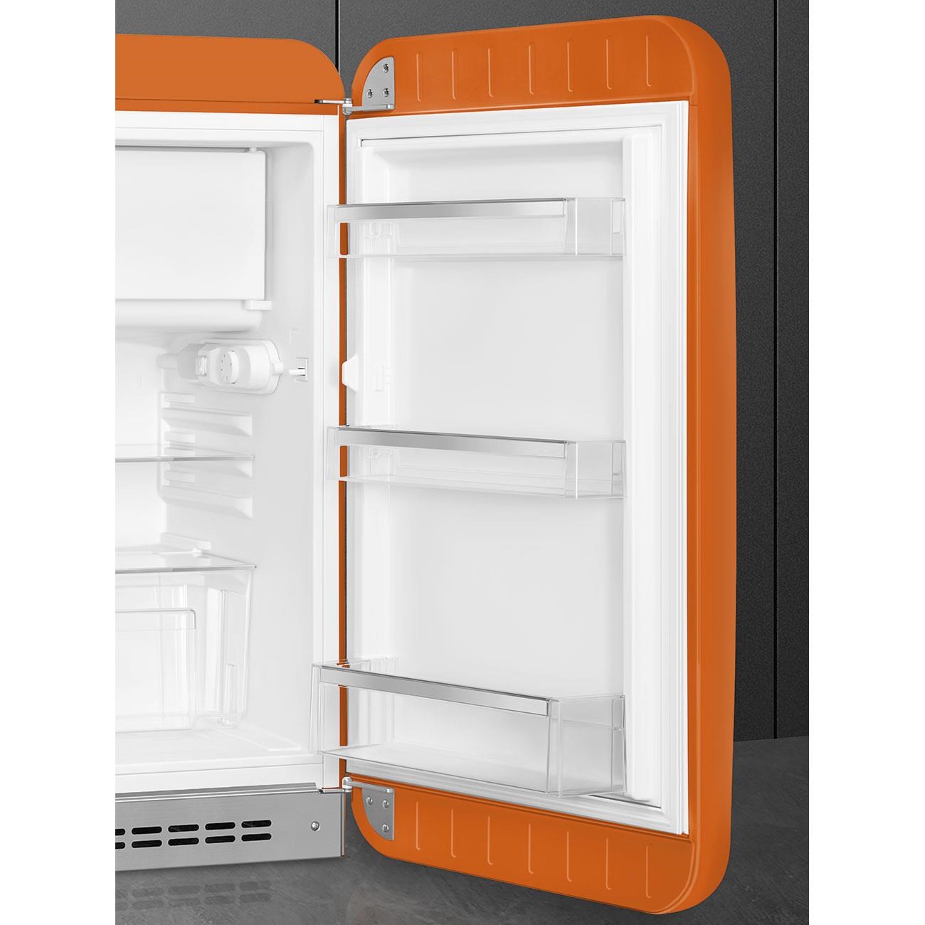 Smeg Fab10 Turuncu Retro Mini Buzdolabı Sağ Menteşe