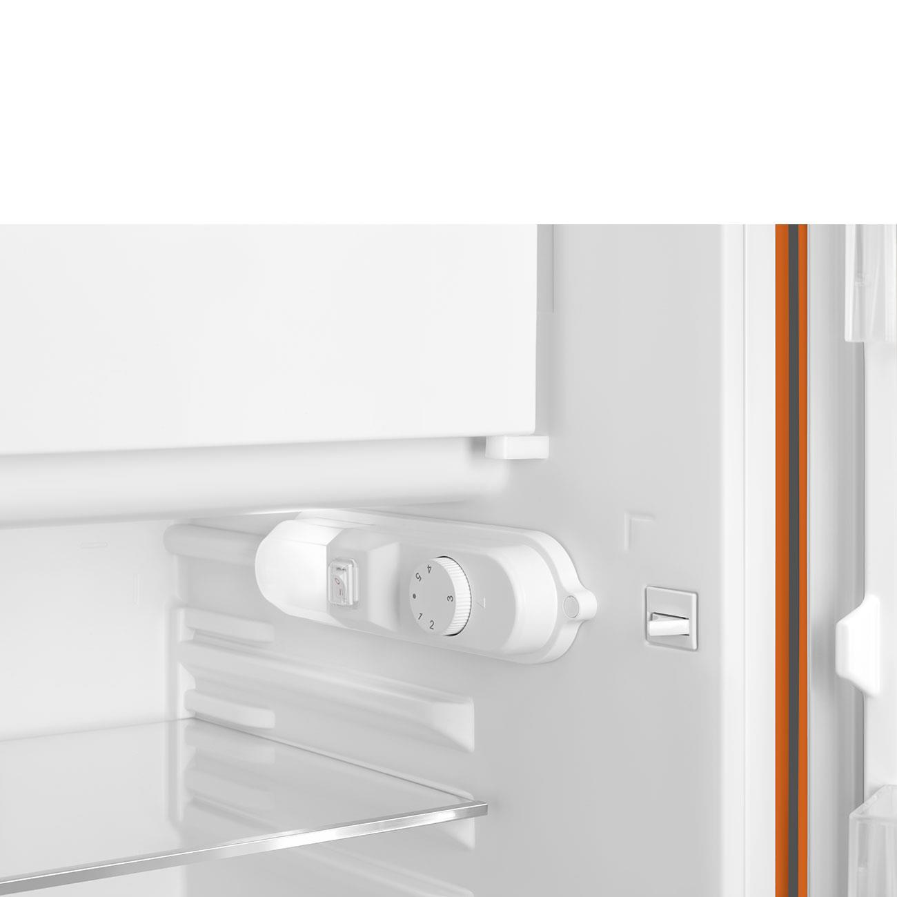 Smeg Fab10 Turuncu Retro Mini Buzdolabı Sağ Menteşe
