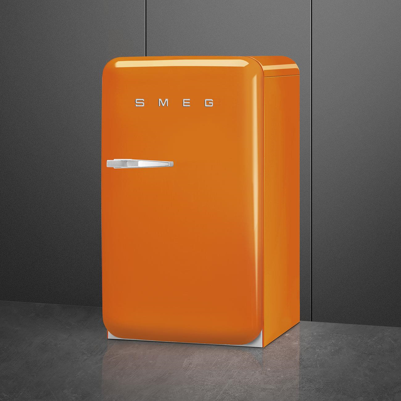 Smeg Fab10 Turuncu Retro Mini Buzdolabı Sağ Menteşe
