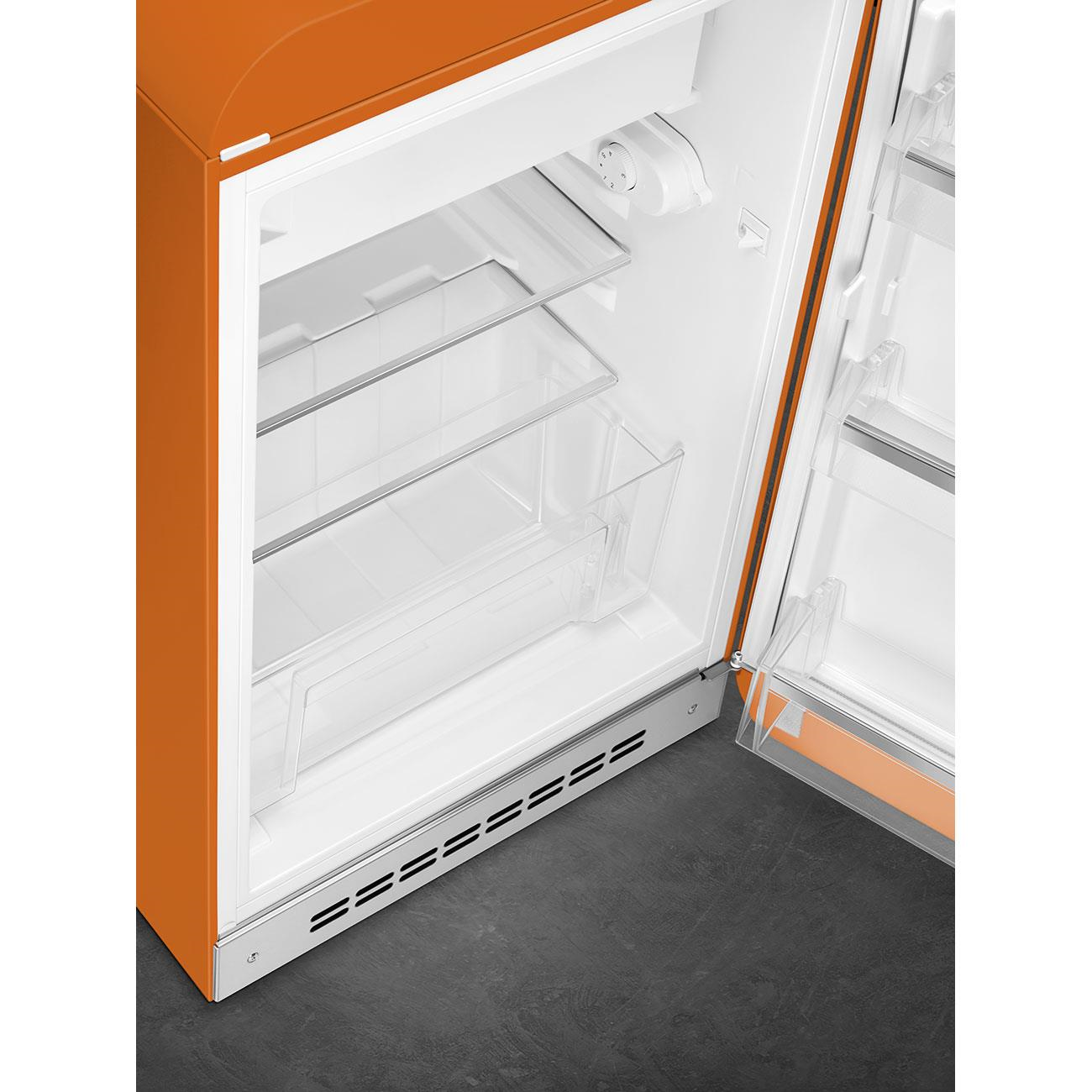 Smeg Fab10 Turuncu Retro Mini Buzdolabı Sağ Menteşe