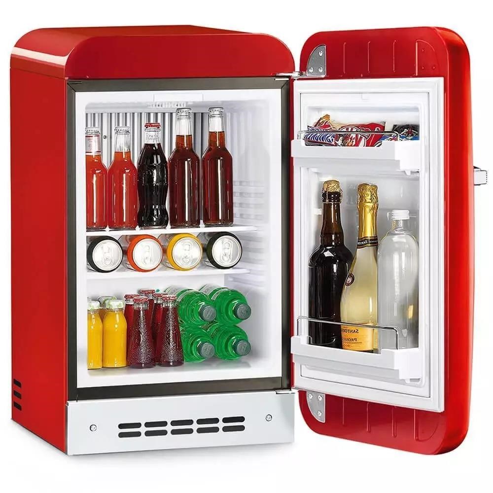 Smeg Fab5 Kırmızı Retro Mini Buzdolabı Sağ Menteşe