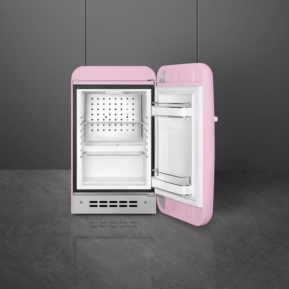Smeg Fab5 Pembe Retro Mini Buzdolabı Sağ Menteşe