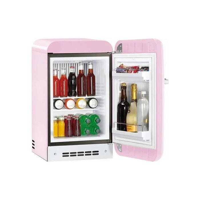 Smeg Fab5 Pembe Retro Mini Buzdolabı Sağ Menteşe
