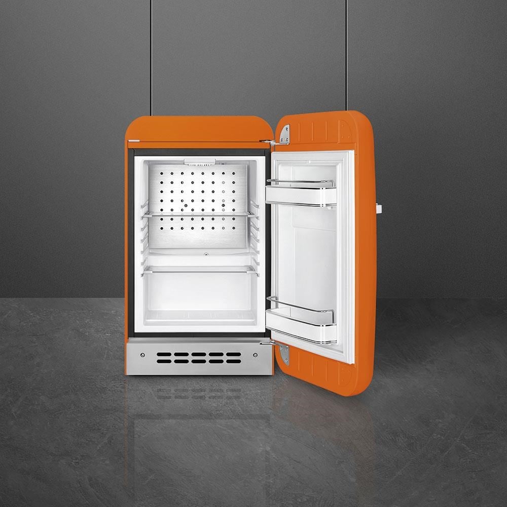 Smeg Fab5 Turuncu Retro Mini Buzdolabı Sağ Menteşe
