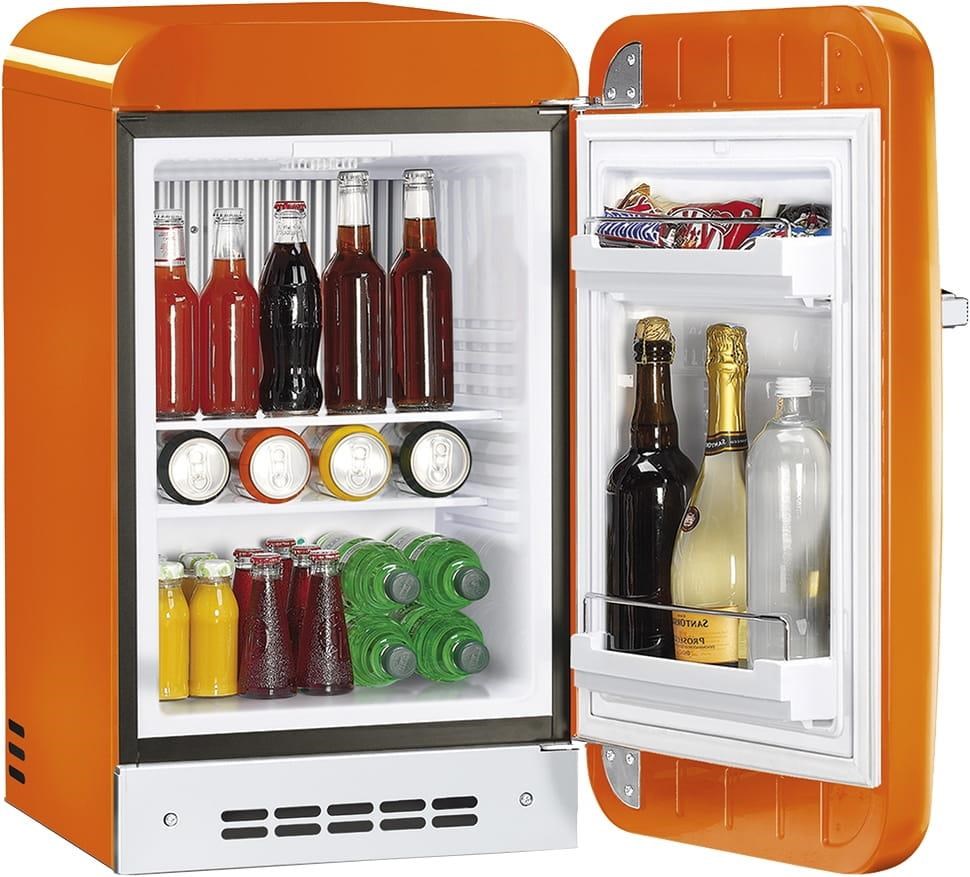 Smeg Fab5 Turuncu Retro Mini Buzdolabı Sağ Menteşe