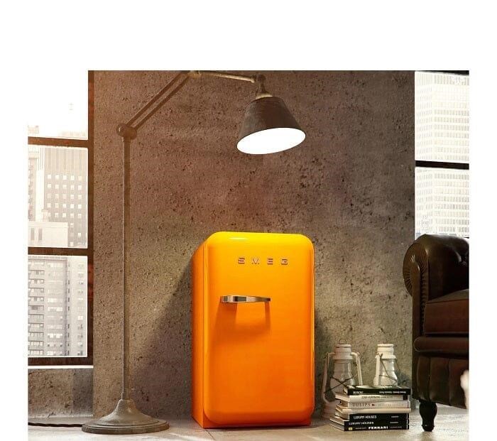 Smeg Fab5 Turuncu Retro Mini Buzdolabı Sağ Menteşe