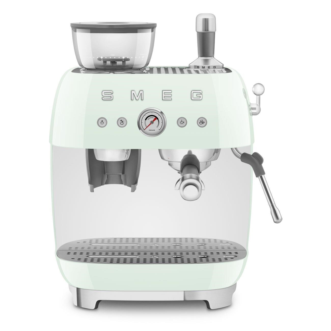 Smeg Kahve Öğütücülü Espresso Makinası Pastel Yeşil
