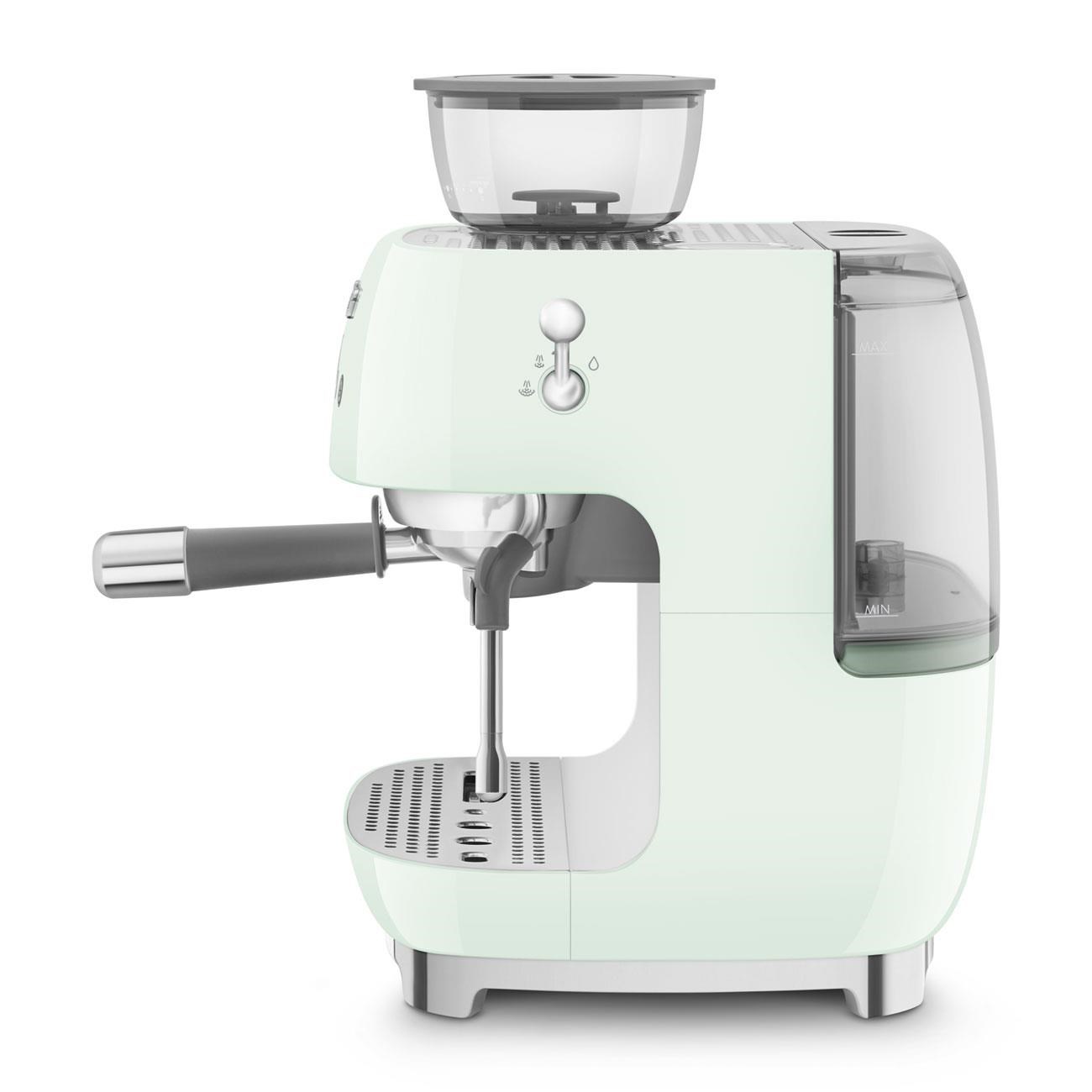 Smeg Kahve Öğütücülü Espresso Makinası Pastel Yeşil