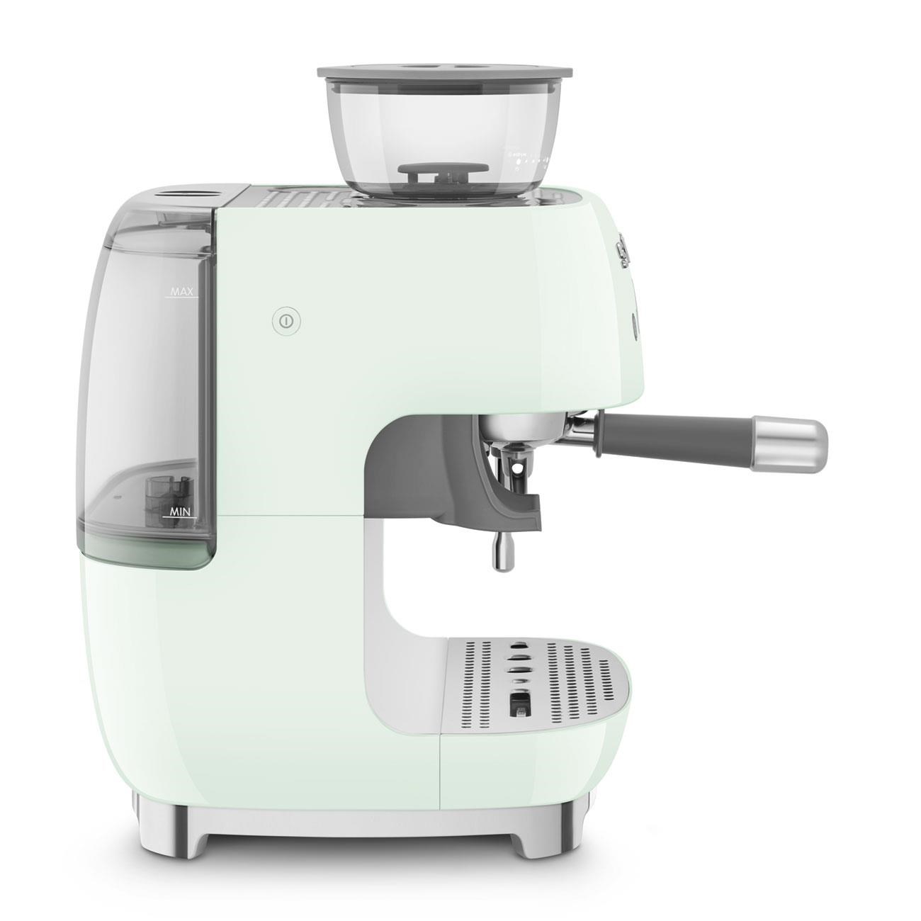 Smeg Kahve Öğütücülü Espresso Makinası Pastel Yeşil
