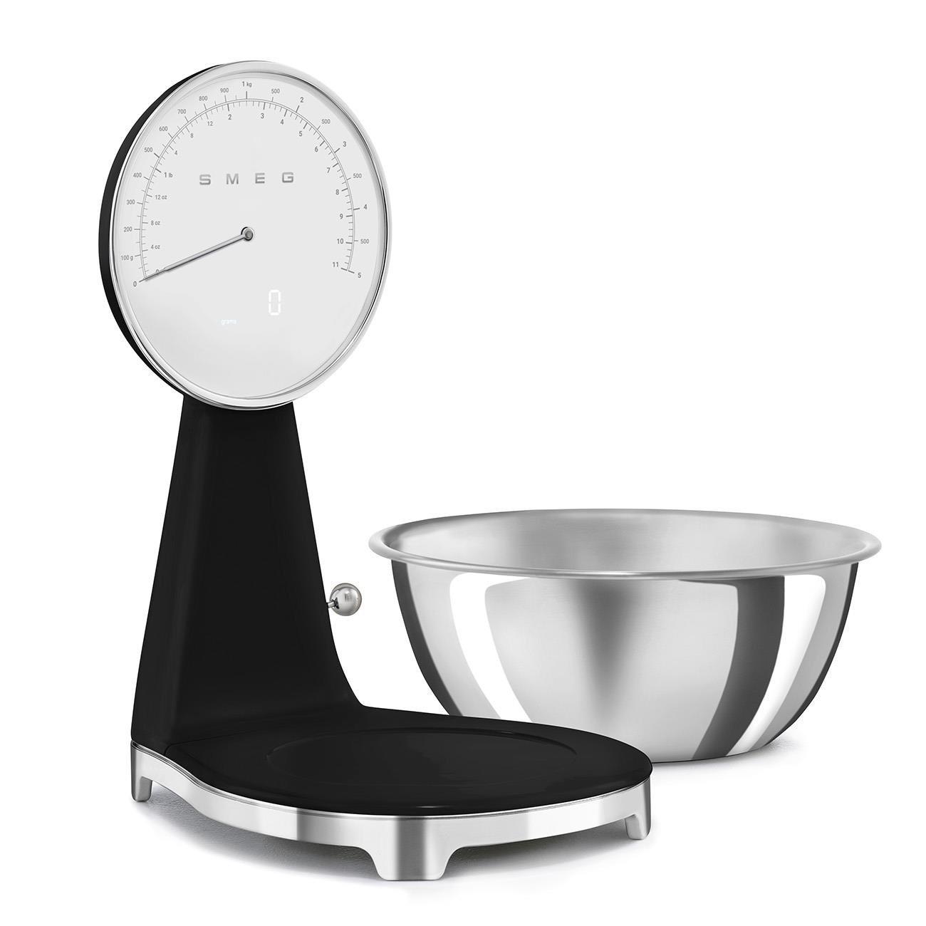 Smeg KSF01BLWW Retro Analog-Dijital Mutfak Tartısı Siyah