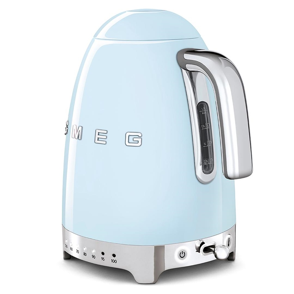 Smeg Pastel Mavi Isı Ayarlı Kettle KLF04PBEU