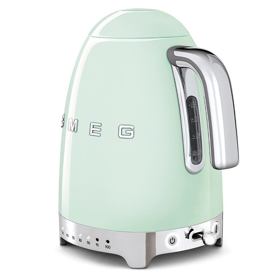 Smeg Pastel Yeşil Isı Ayarlı Kettle