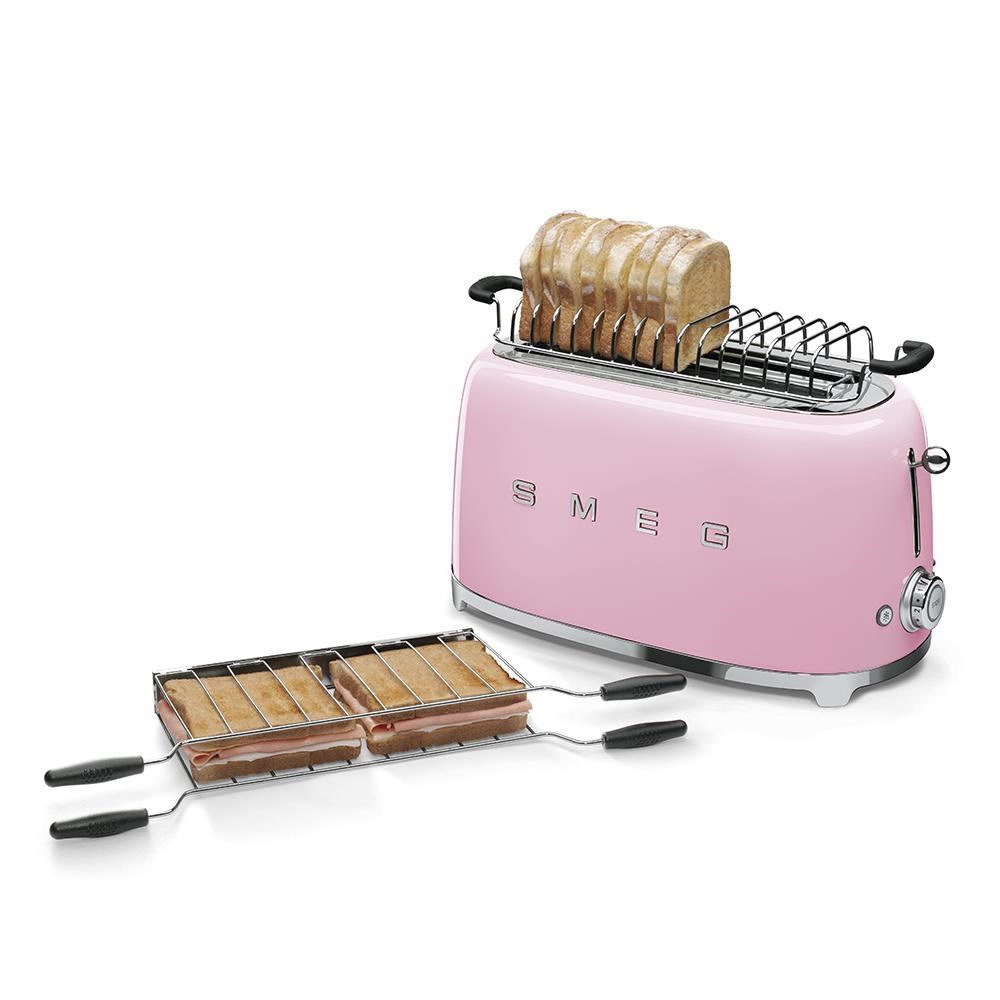 Smeg Pembe 2x2 Ekmek Kızartma TSF02PKEU