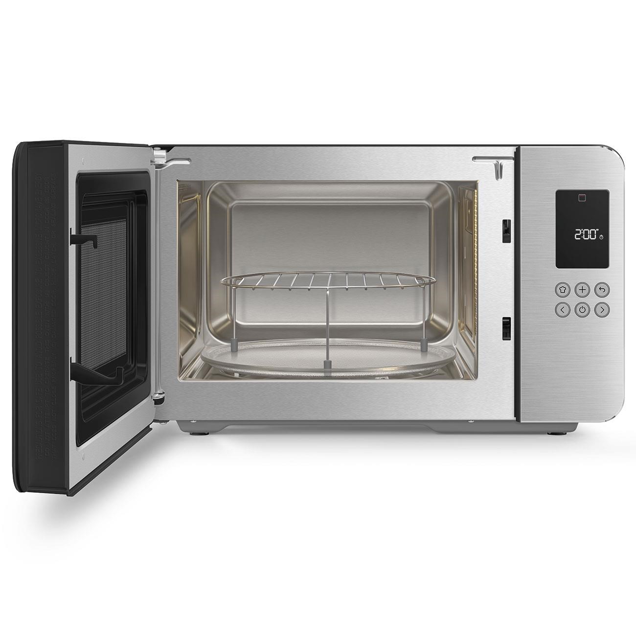 Smeg Retro Solo Izgaralı Mikrodalga Fırın Mat Siyah