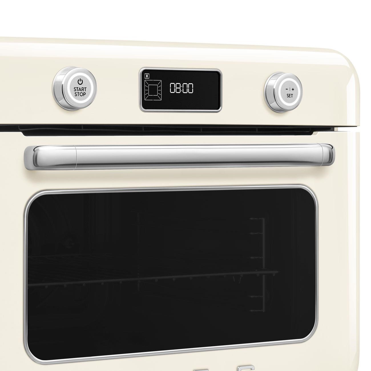 Smeg Retro Solo Kombi Buharlı Fırın Krem - COF01CREU
