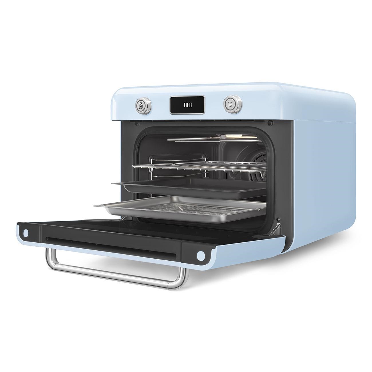 Smeg Retro Solo Kombi Buharlı Fırın Pastel Mavi