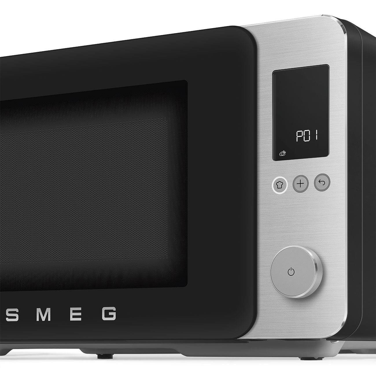 Smeg Retro Solo Kombi Mikrodalga Fırın Mat Siyah
