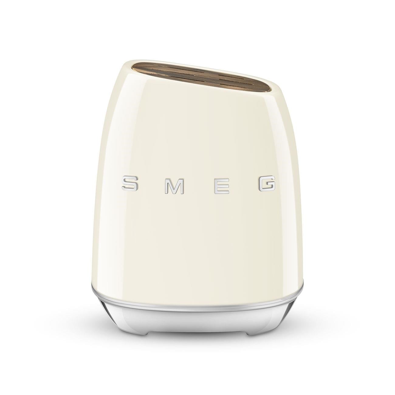 Smeg Retro Standlı Bıçak Seti 7 Parça Krem - KBSF02CR