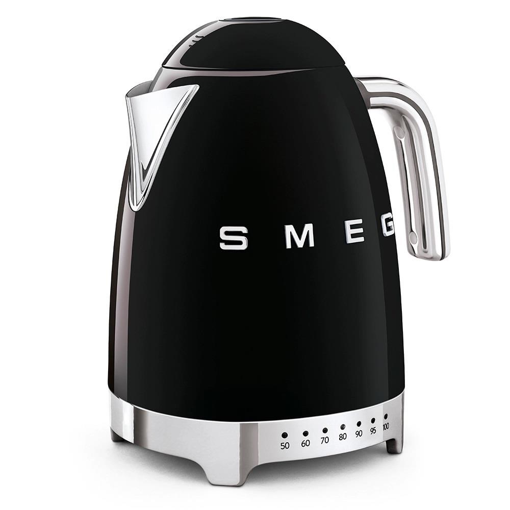 Smeg Siyah Isı Ayarlı Kettle KLF04BLEU