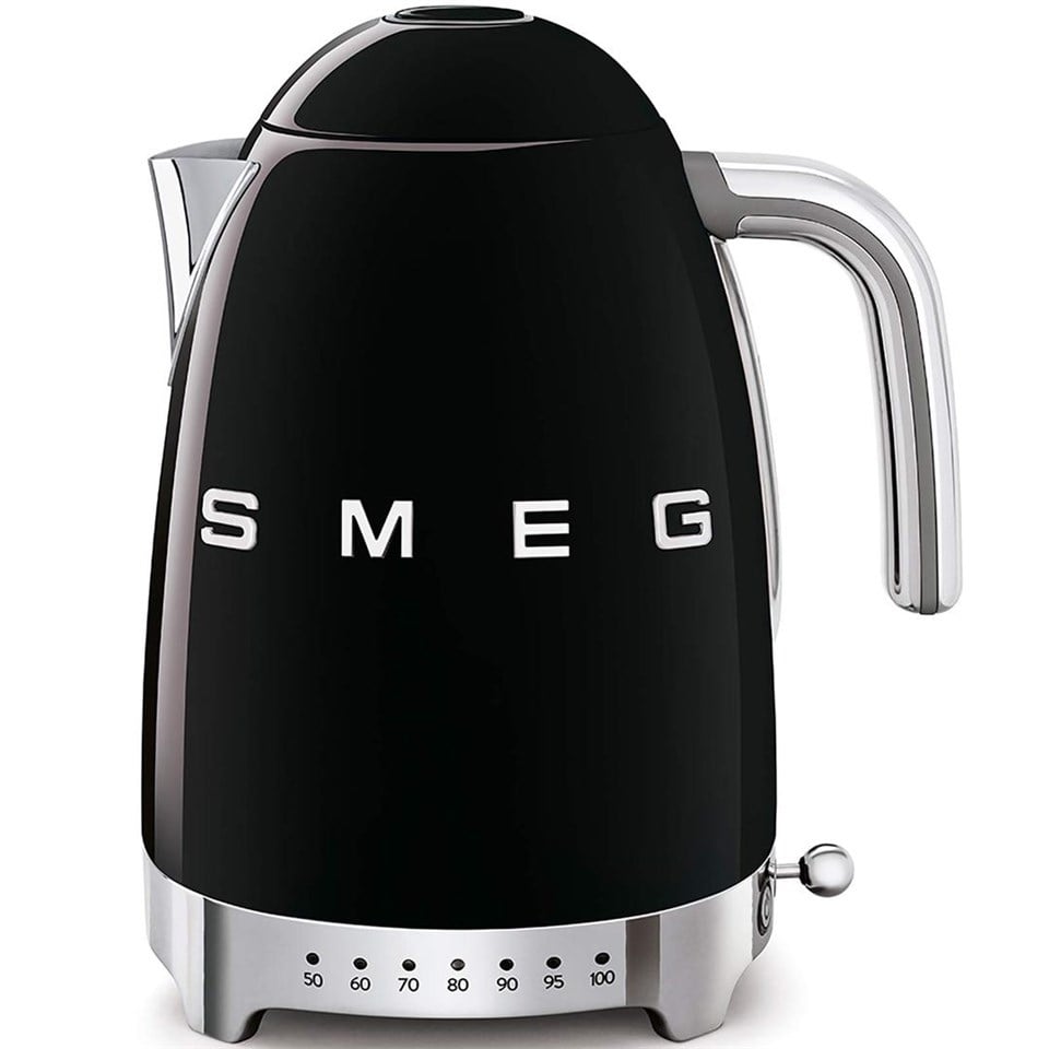 Smeg Siyah Isı Ayarlı Kettle KLF04BLEU
