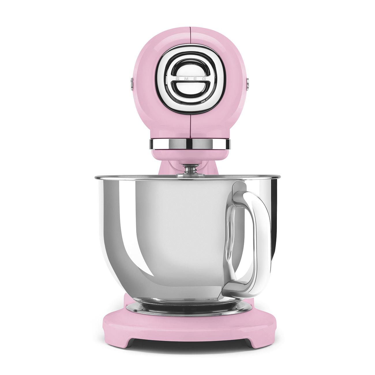 SMEG SMF03PKEU STAND MİKSER/HAMUR KARIŞTIRMA MAKİNESİ KOMPLE PEMBE GÖVDE