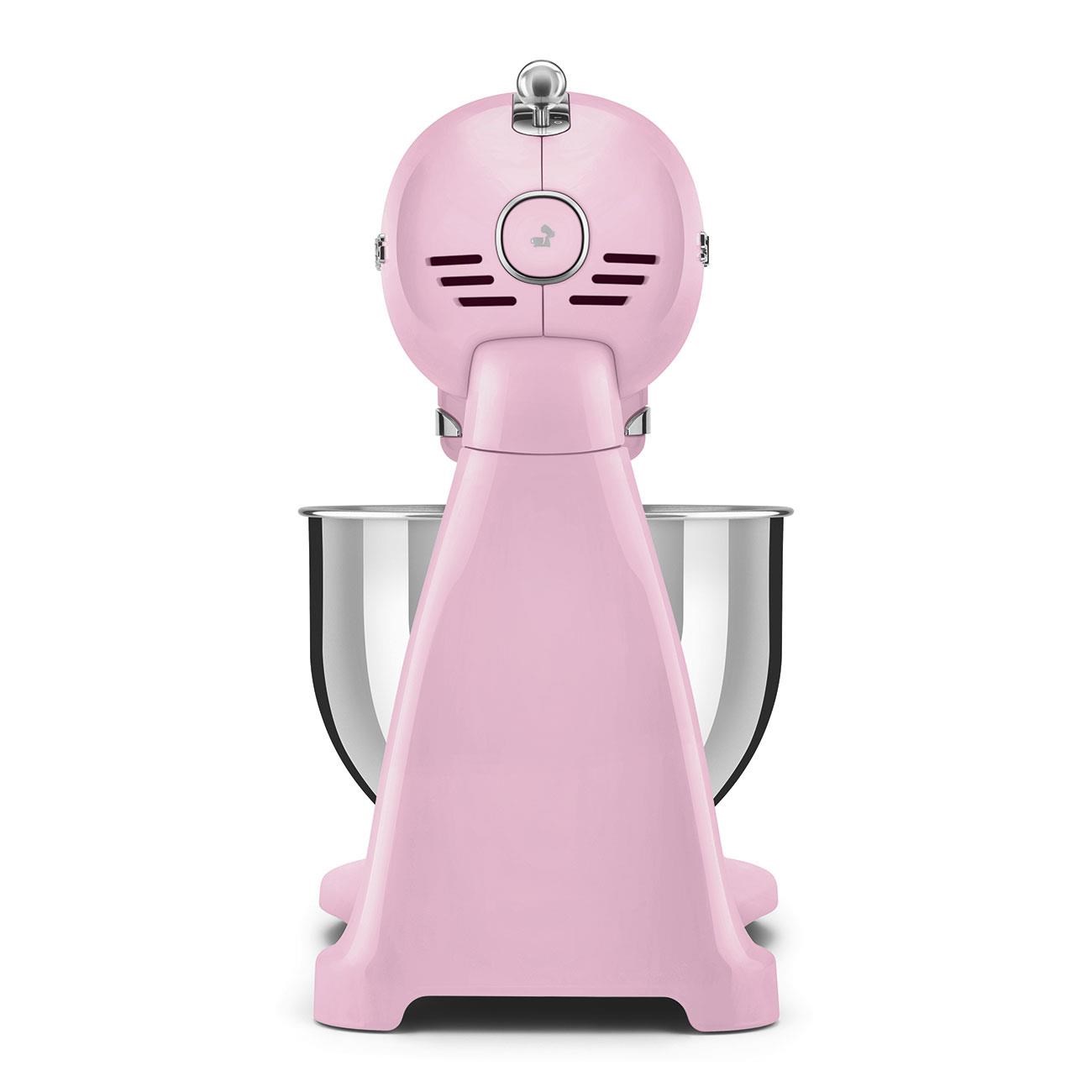 SMEG SMF03PKEU STAND MİKSER/HAMUR KARIŞTIRMA MAKİNESİ KOMPLE PEMBE GÖVDE