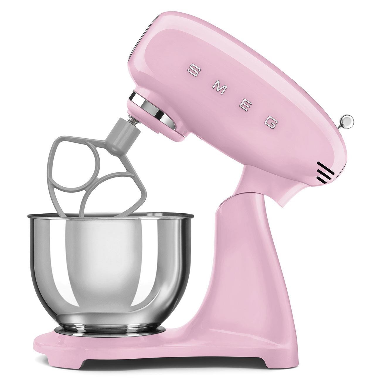 SMEG SMF05 Stand Mikser - Hamur Yoğurma Komple Pembe Gövde