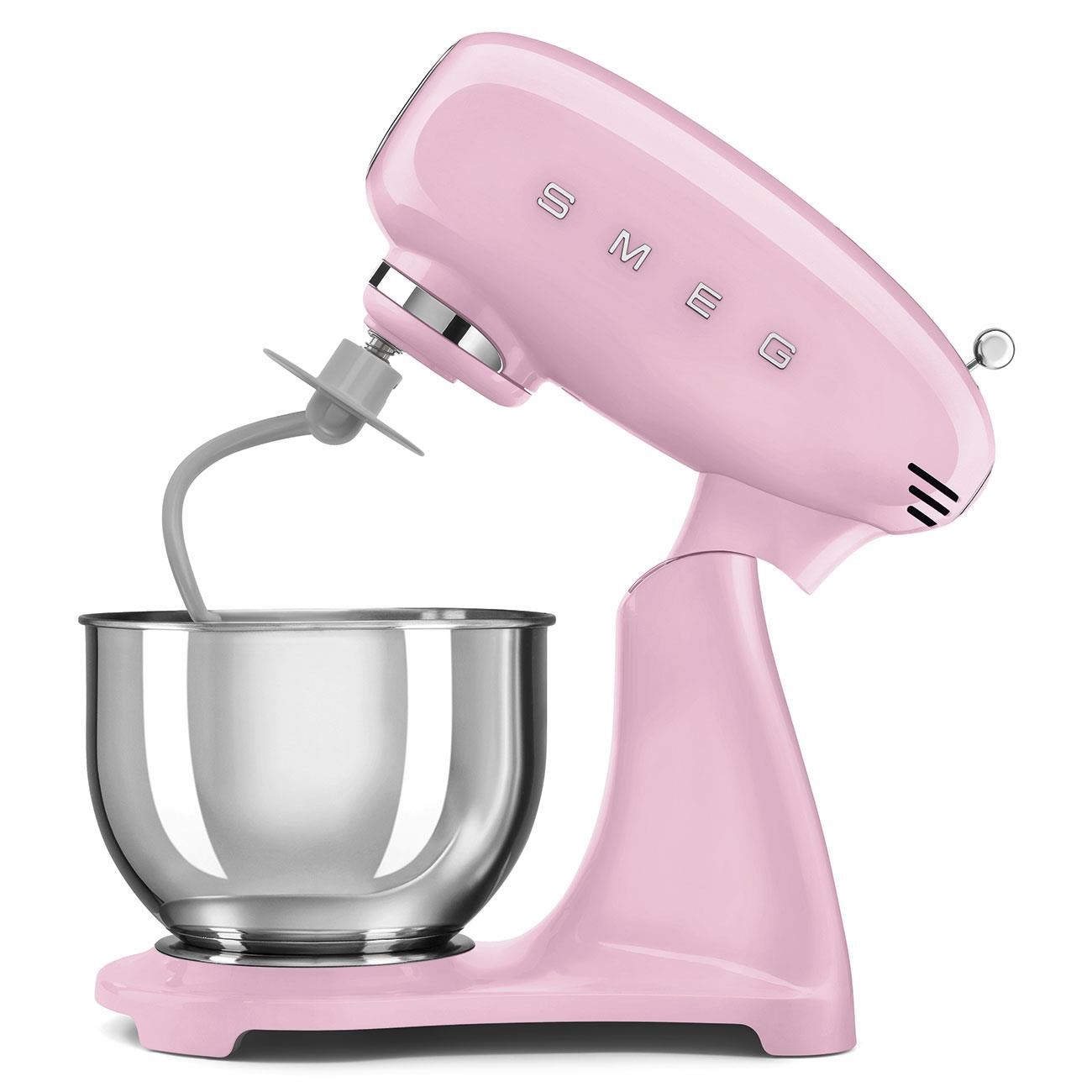 SMEG SMF05 Stand Mikser - Hamur Yoğurma Komple Pembe Gövde