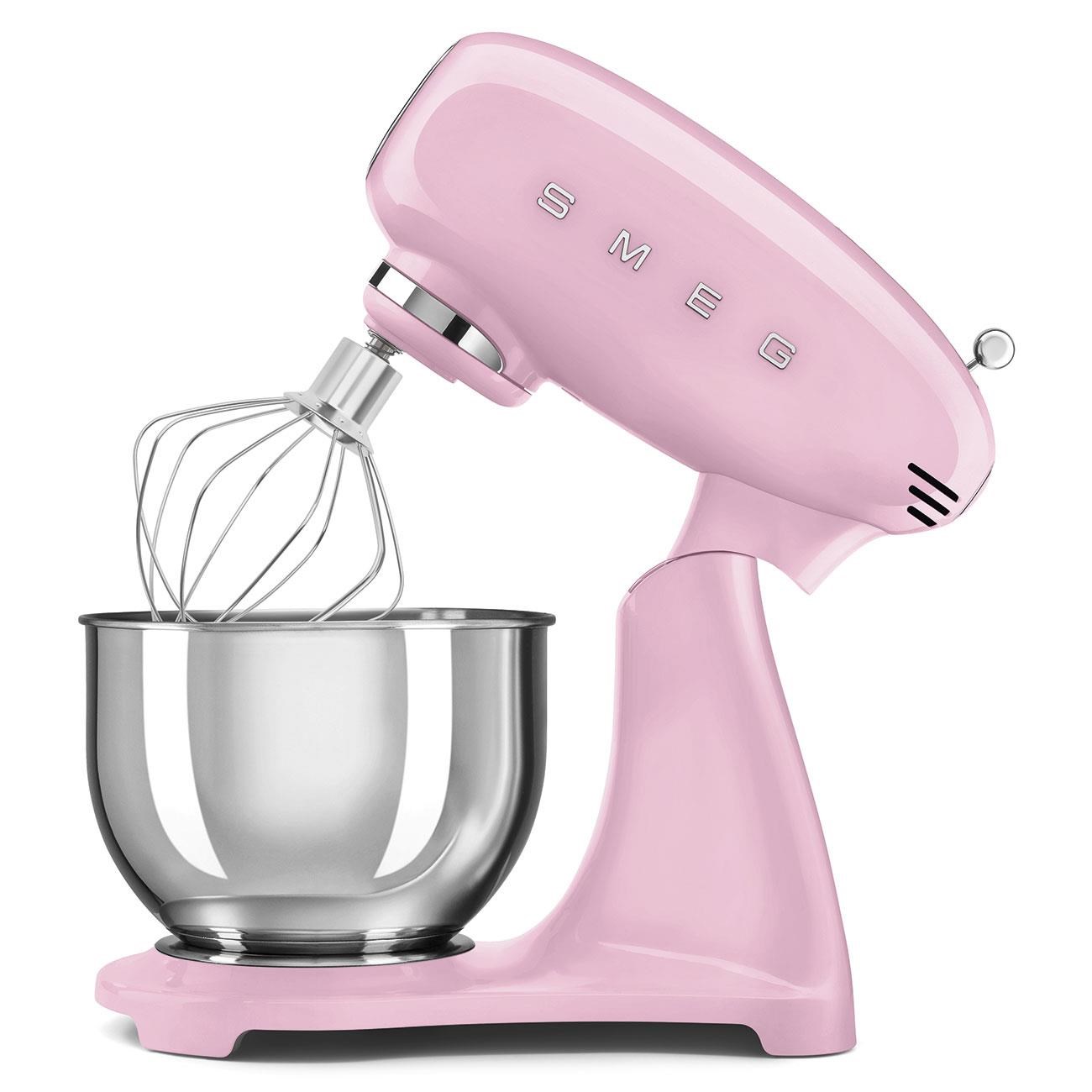 SMEG SMF05 Stand Mikser - Hamur Yoğurma Komple Pembe Gövde