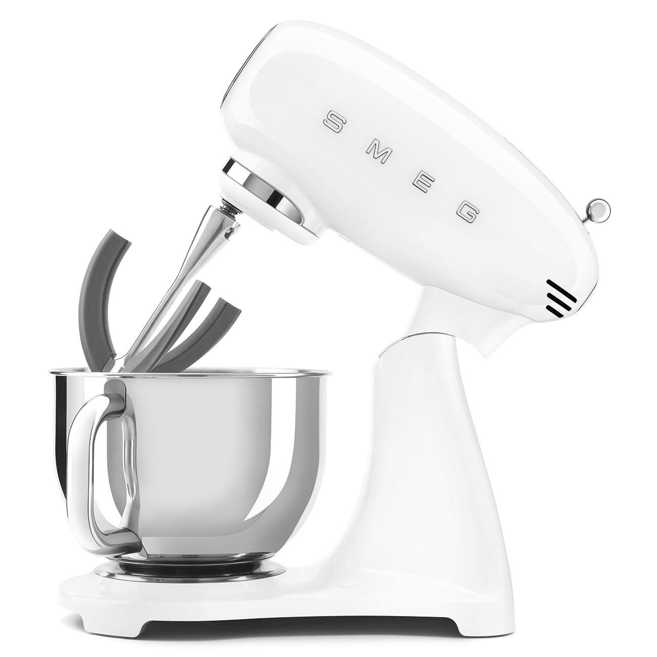 SMEG TAM RENKLİ KOMPLE BEYAZ GÖVDE STAND MİKSER