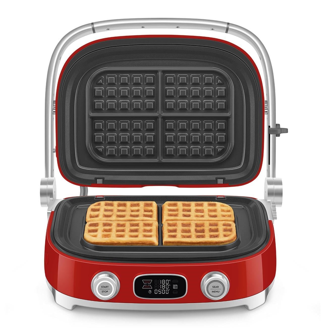 Smeg Waffle & Grill ve Tost Makinesi Kırmızı
