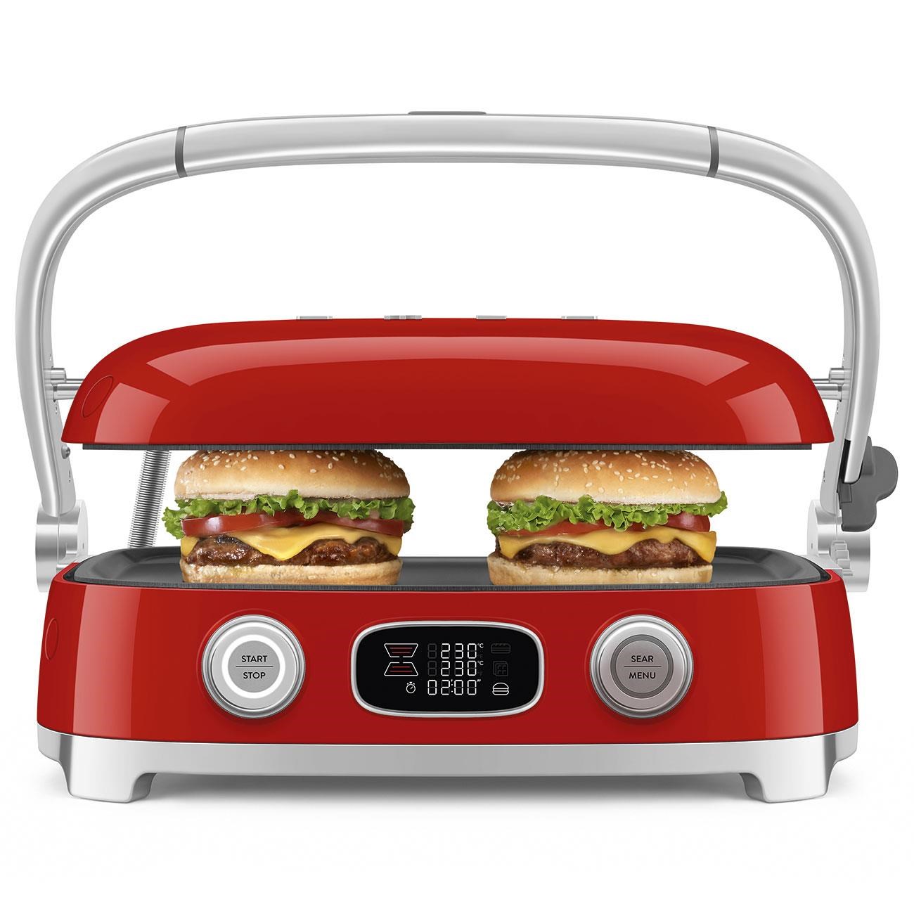 Smeg Waffle & Grill ve Tost Makinesi Kırmızı
