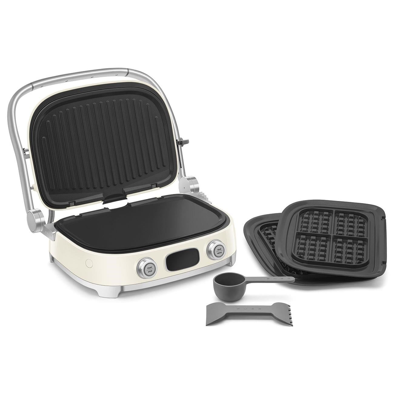 Smeg Waffle & Grill ve Tost Makinesi Krem