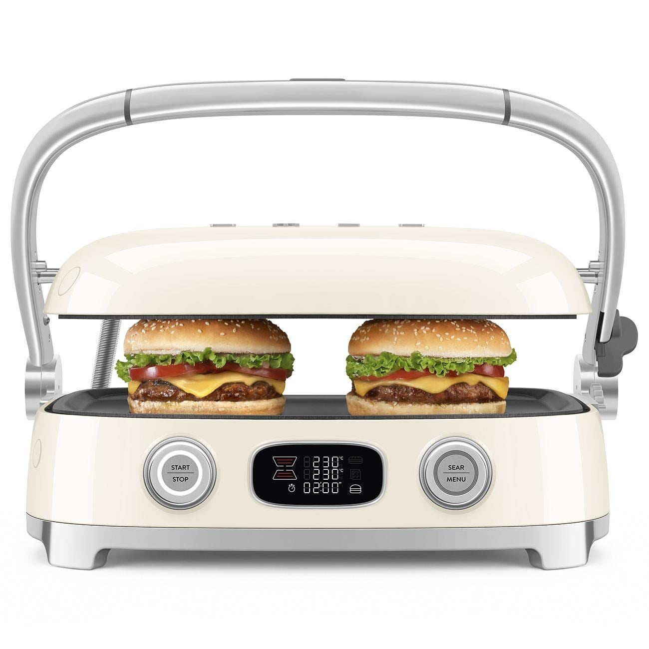 Smeg Waffle & Grill ve Tost Makinesi Krem