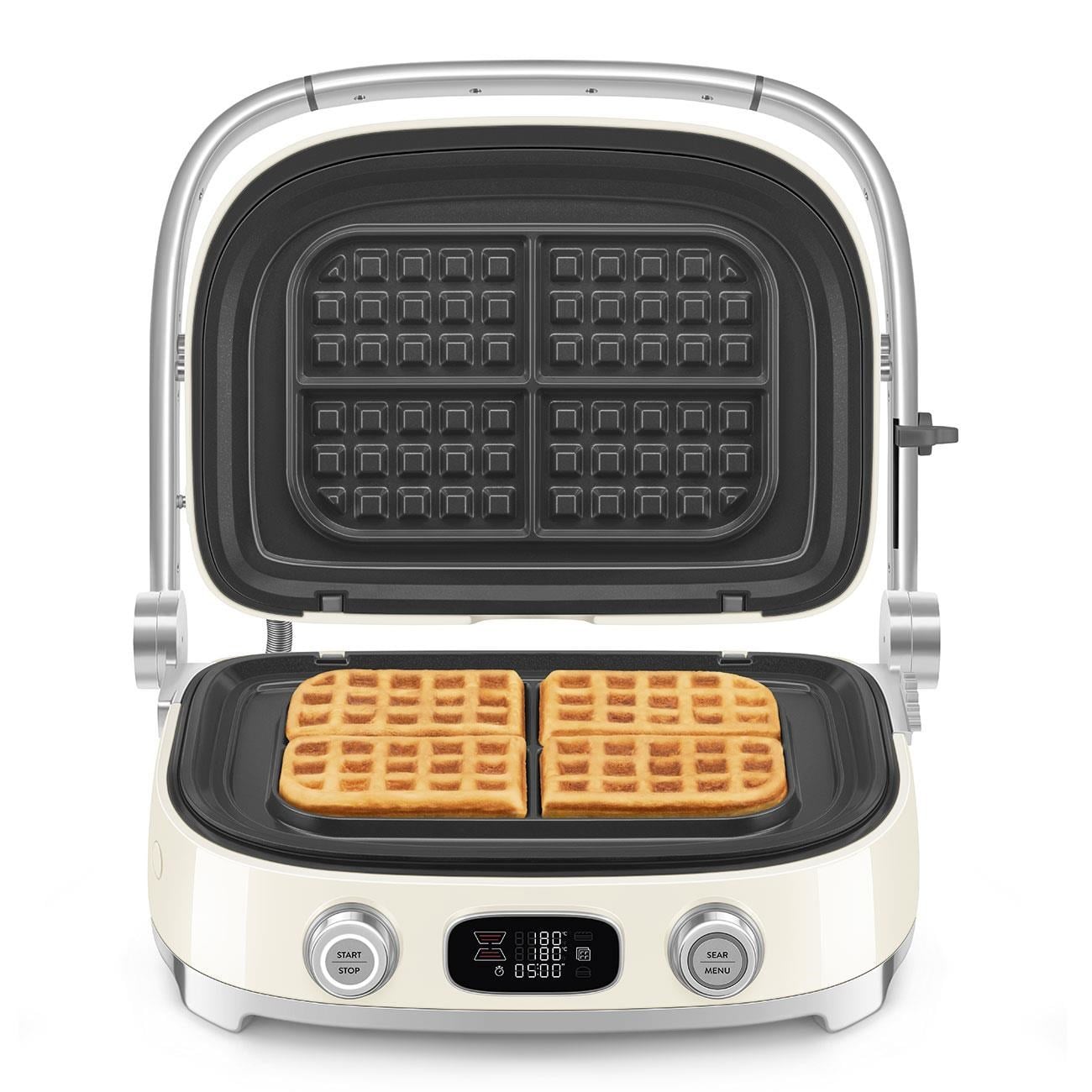 Smeg Waffle & Grill ve Tost Makinesi Krem
