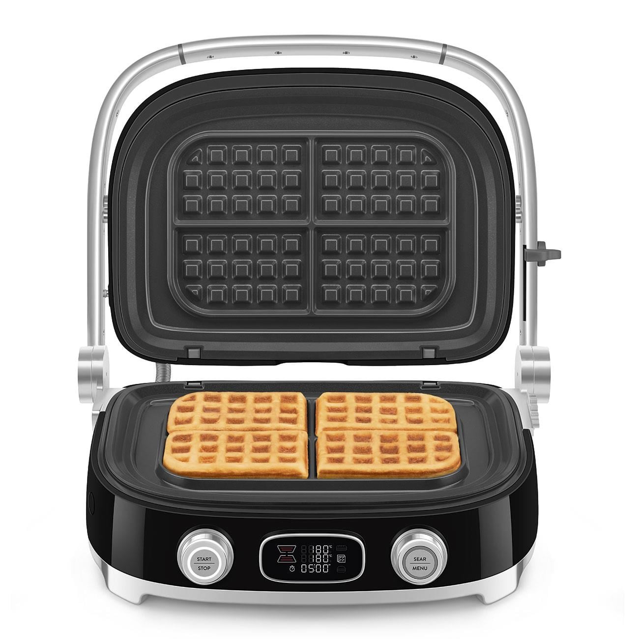 Smeg Waffle & Grill ve Tost Makinesi Siyah