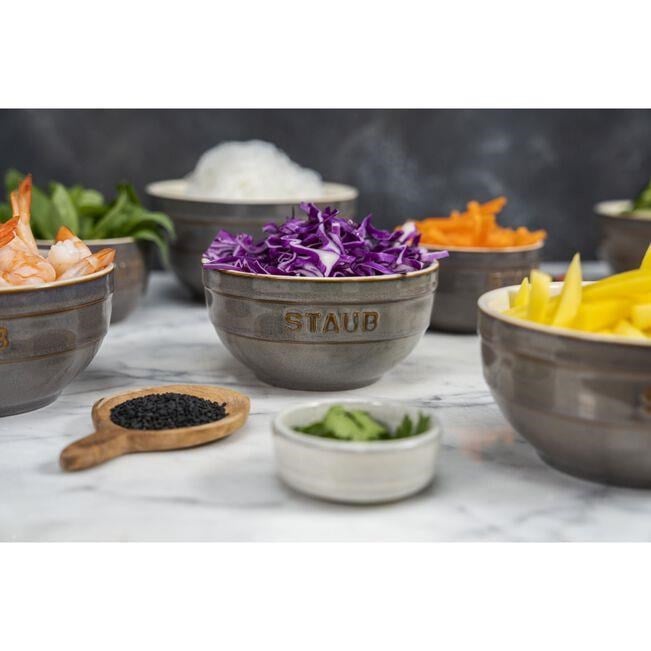 Staub 12cm Seramik Kase Antik Gri - 405118340