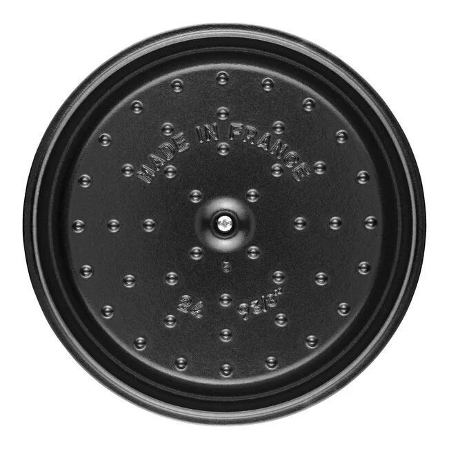 Staub 24cm 3,7Lt Trüf Beyazı Yuvarlak Döküm Tencere - 405014120
