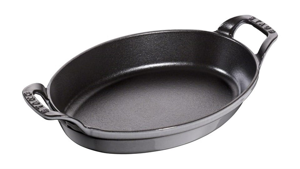 Staub 24cm Çift Kulplu Demir Döküm Sahan/Fırın Kabı Grafit Gri - 405095620