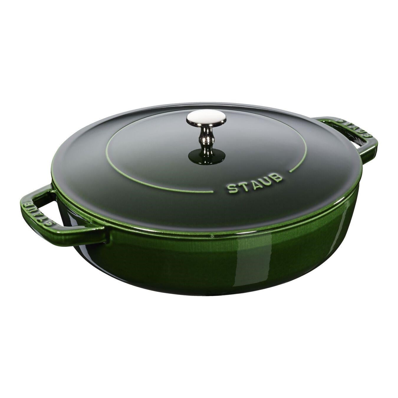 Staub 24cm Demir Döküm Sote Tenceresi Chistera Yağmur Efektli Kapaklı Fesleğen - 405114790