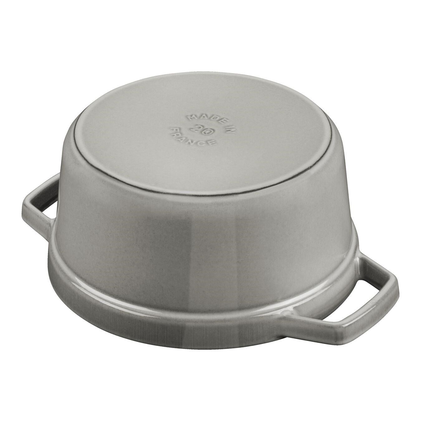 Staub 26cm 5,25Lt Grafit Gri Yuvarlak Döküm Tencere - 405093120