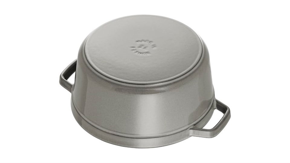 Staub 26cm 5,25Lt Grafit Gri Yuvarlak Döküm Tencere - 405093120