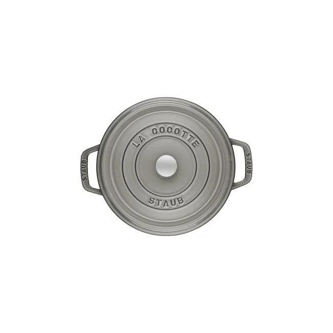 Staub 26cm 5,25Lt Grafit Gri Yuvarlak Döküm Tencere - 405093120